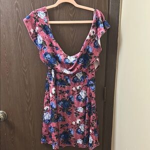 Velvet Off The Shoulder Dress